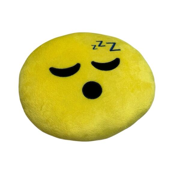 Emoji Plush Pillow Set - Yellow and Brown - Picture 4 of 7
